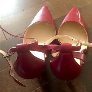 Nine West red sandales not to high size 9/12 new